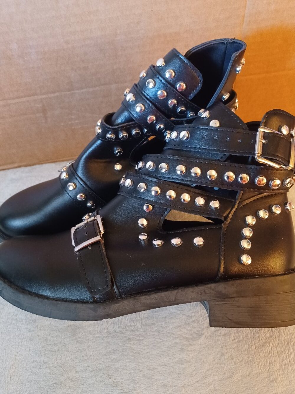 Black Studded Boots